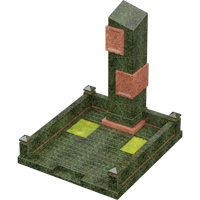 3D модель мемориального комплекса на могилу