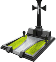 3D модель мемориального комплекса на могилу