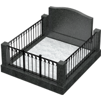 3D модель мемориального комплекса на могилу