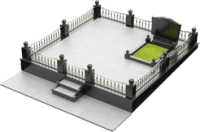 3D модель мемориального комплекса на могилу