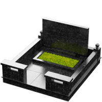 3D модель мемориального комплекса на могилу