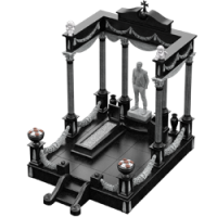 3D модель мемориального комплекса на могилу