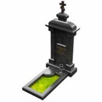 3D модель мемориального комплекса на могилу