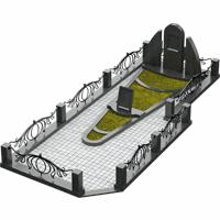 3D модель мемориального комплекса на могилу