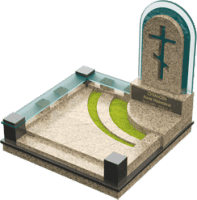 3D модель мемориального комплекса на могилу