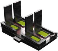 3D модель мемориального комплекса на могилу