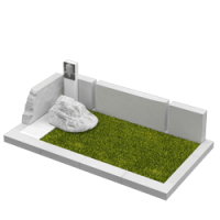 3D модель мемориального комплекса на могилу