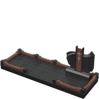 3D модель мемориального комплекса на могилу