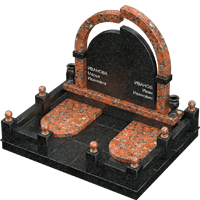 3D модель мемориального комплекса на могилу