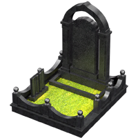 3D модель мемориального комплекса на могилу