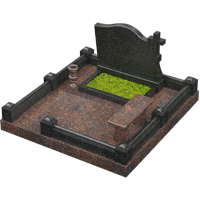 3D модель мемориального комплекса на могилу