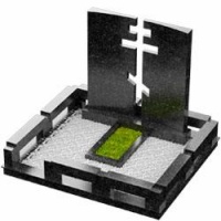 3D модель мемориального комплекса на могилу