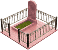 3D модель мемориального комплекса на могилу