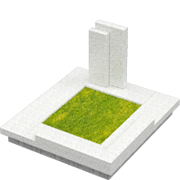 3D модель мемориального комплекса на могилу