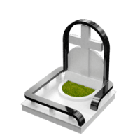 3D модель мемориального комплекса на могилу