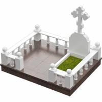 3D модель мемориального комплекса на могилу