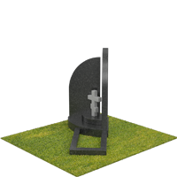 3D модель мемориального комплекса на могилу