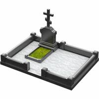 3D модель мемориального комплекса на могилу