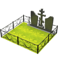 3D модель мемориального комплекса на могилу