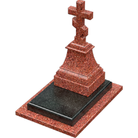 3D модель мемориального комплекса на могилу