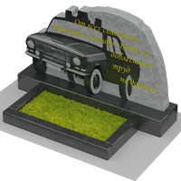 3D модель мемориального комплекса на могилу