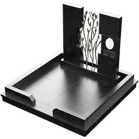 3D модель мемориального комплекса на могилу