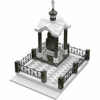 3D модель мемориального комплекса на могилу