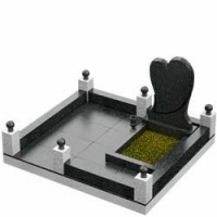 3D модель мемориального комплекса на могилу