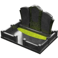 3D модель мемориального комплекса на могилу