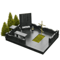 3D модель мемориального комплекса на могилу