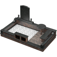 3D модель мемориального комплекса на могилу