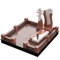 3D модель мемориального комплекса на могилу