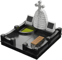 3D модель мемориального комплекса на могилу