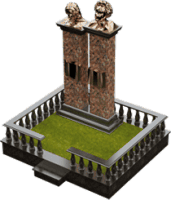 3D модель мемориального комплекса на могилу