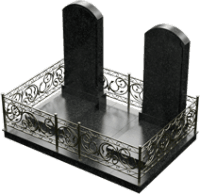 3D модель мемориального комплекса на могилу