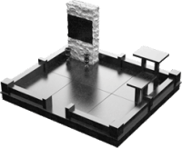 3D проект памятника на могилу