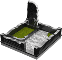 3D модель мемориального комплекса на могилу