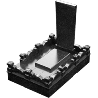 3D модель мемориального комплекса на могилу