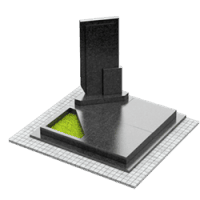 3D проект памятника на могилу