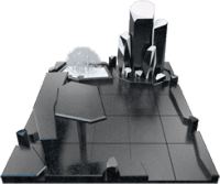 3D модель мемориального комплекса на могилу