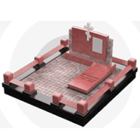 3D модель мемориального комплекса на могилу